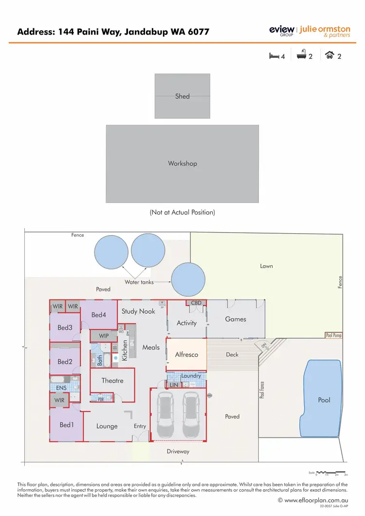 Floorplan of Homely house listing, 144 Paini Way, Jandabup WA 6077