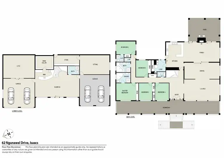 Floorplan of Homely house listing, 62 Ngunawal Drive, Isaacs ACT 2607