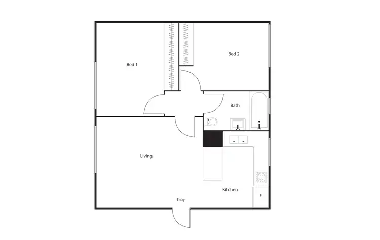 Floorplan of Homely unit listing, 13/3 Waddell Place, Curtin ACT 2605