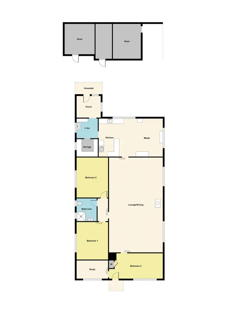 Floorplan of Homely house listing, 1432 Waubra-Talbot Road, Evansford VIC 3371