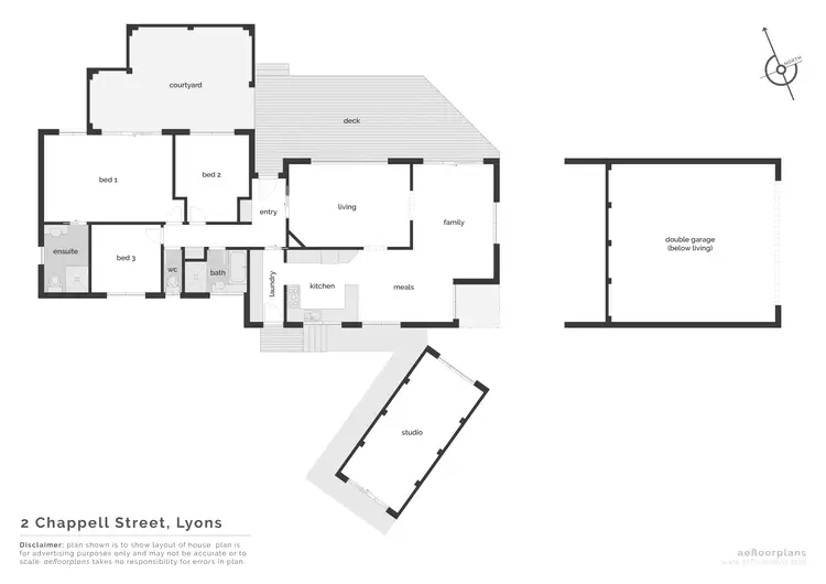 Floorplan of Homely house listing, 2 Chappell Street, Lyons ACT 2606