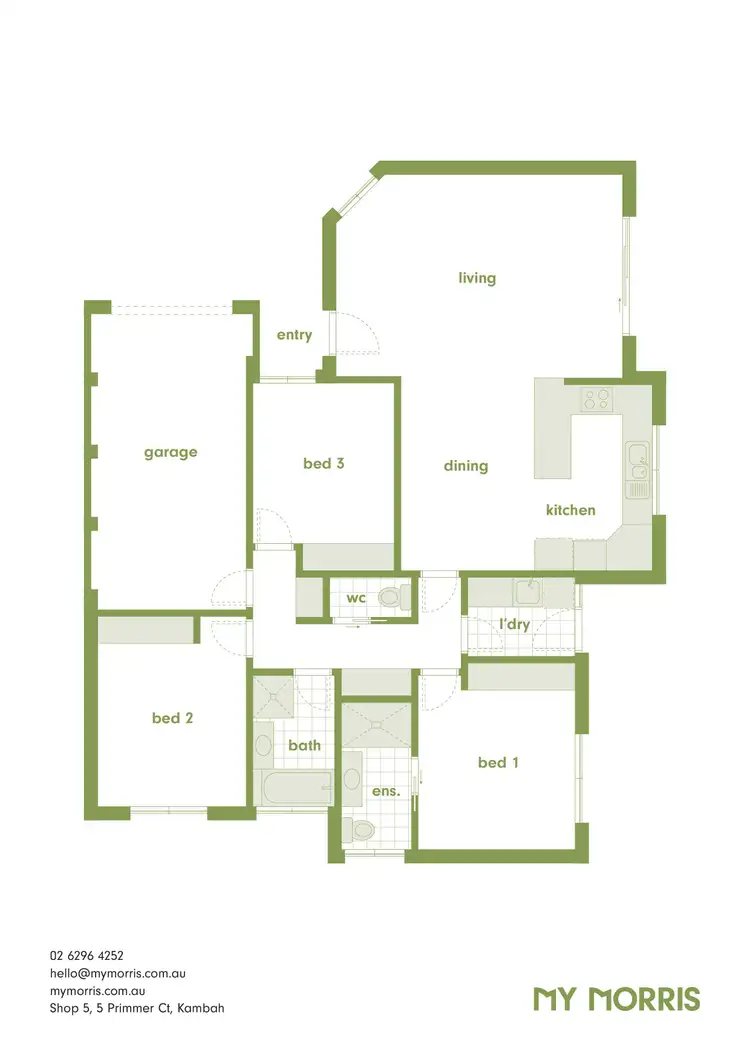Floorplan of Homely townhouse listing, 7A Aitken Circuit, Kambah ACT 2902
