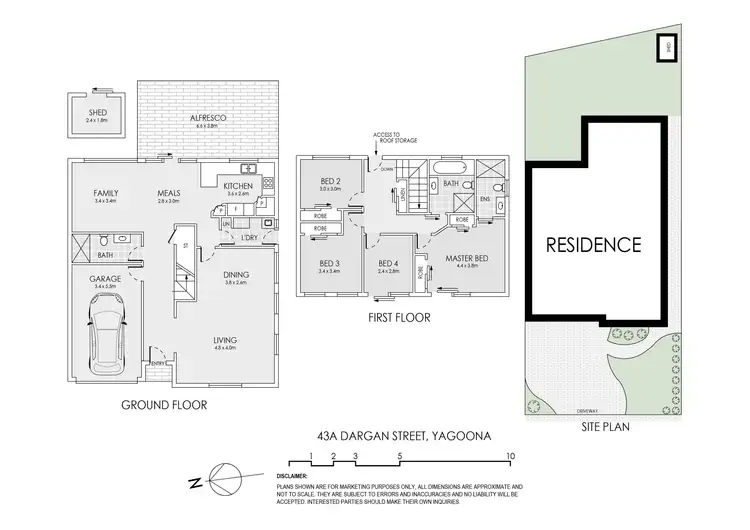 Floorplan of Homely semi-detached listing, 43A Dargan Street, Yagoona NSW 2199