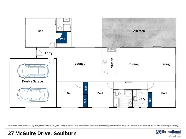Floorplan of Homely house listing, 27 McGuire Drive, Goulburn NSW 2580