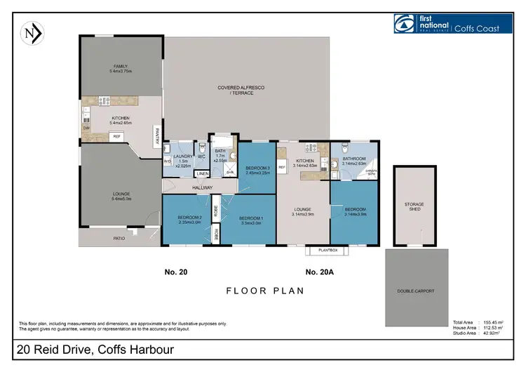 Floorplan of Homely house listing, 20 Reid Drive, Coffs Harbour NSW 2450