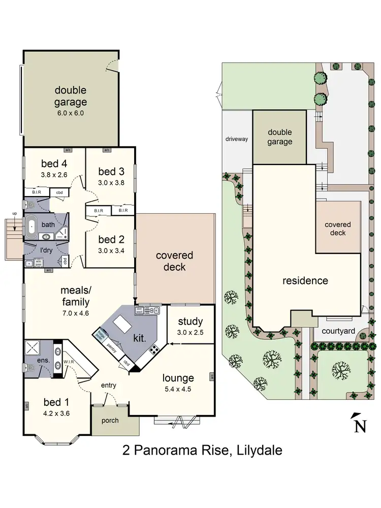 Floorplan of Homely house listing, 2 Panorama Rise, Lilydale VIC 3140