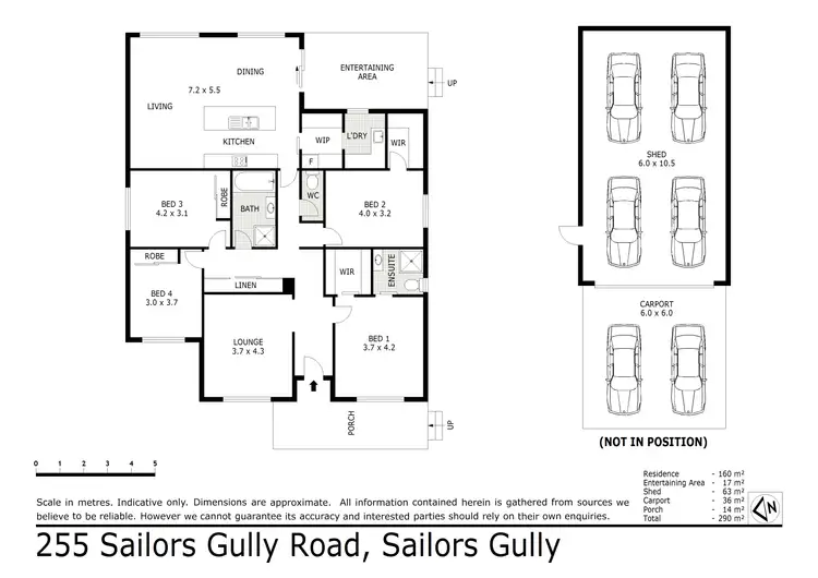 Floorplan of Homely house listing, 255 Sailors Gully Road, Sailors Gully VIC 3556