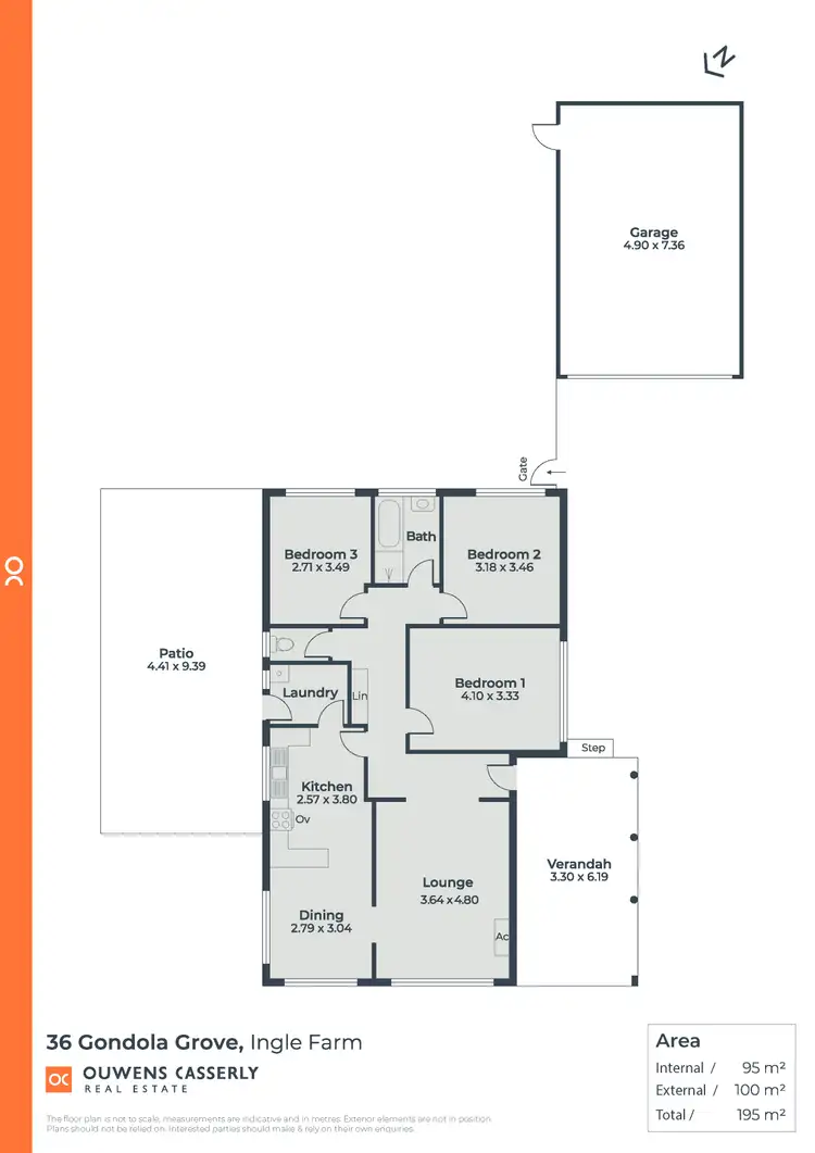 Floorplan of Homely house listing, 36 Gondola Grove, Ingle Farm SA 5098