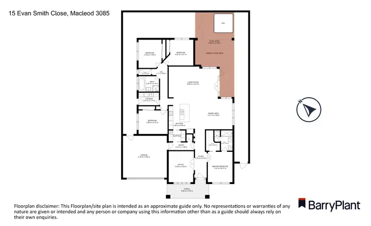 Floorplan of Homely house listing, 15 Evan Smith Close, Macleod VIC 3085