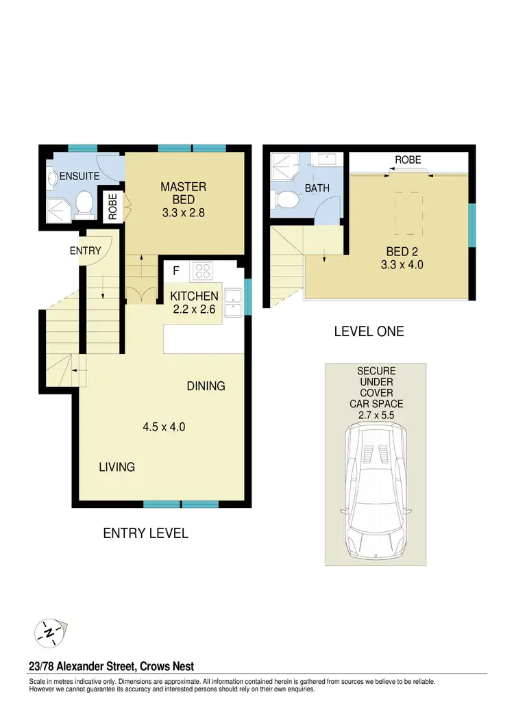 Floorplan of Homely apartment listing, 23/78 Alexander Street, Crows Nest NSW 2065