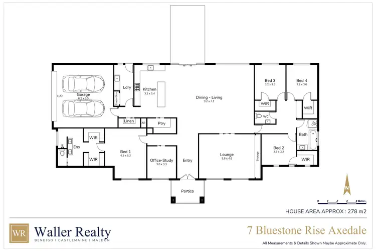 Floorplan of Homely house listing, 7 Bluestone Rise, Axedale VIC 3551