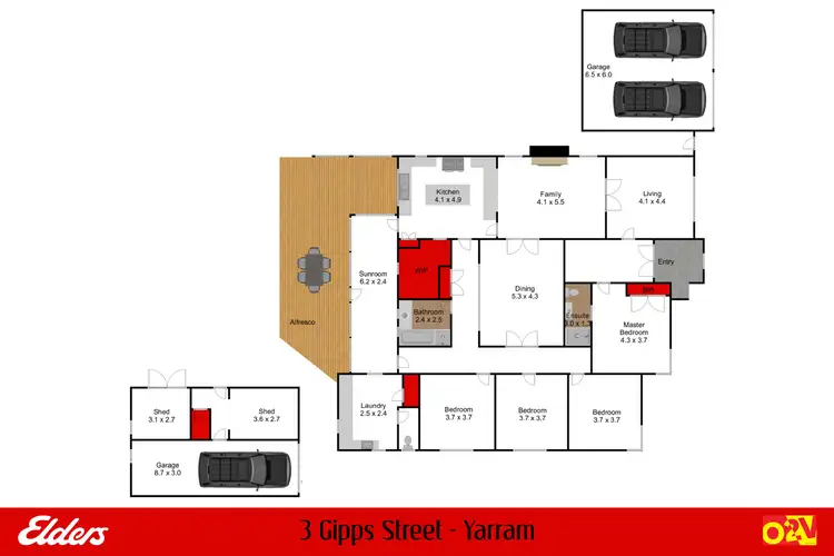 Floorplan of Homely house listing, 3 Gipps Street, Yarram VIC 3971