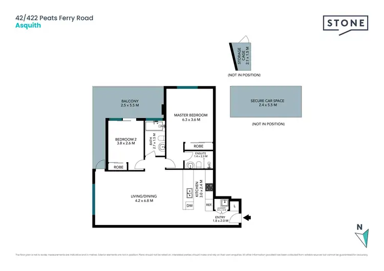 Floorplan of Homely apartment listing, 42/422-426 Peats Ferry Road, Asquith NSW 2077