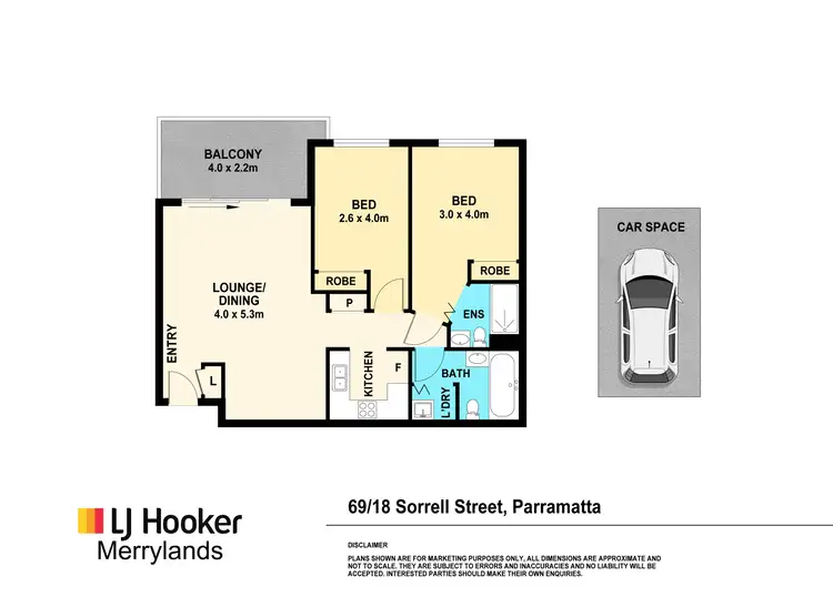 Floorplan of Homely unit listing, 69/18 Sorrell Street, Parramatta NSW 2150