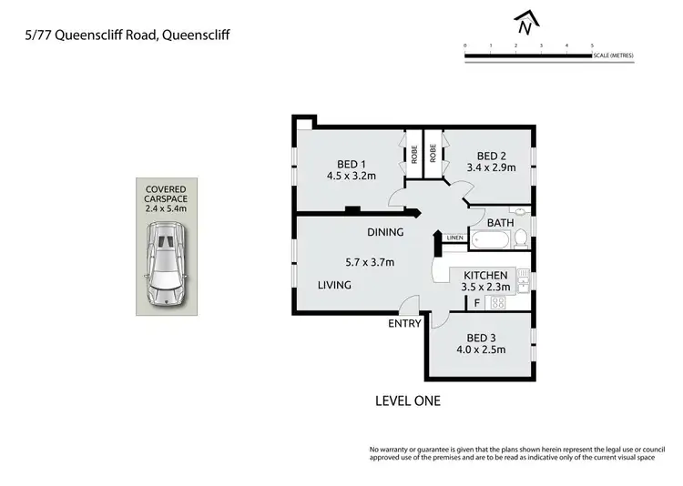 Floorplan of Homely unit listing, 5/77 Queenscliff Road, Queenscliff NSW 2096