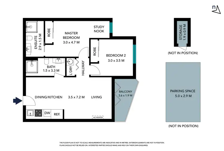 Floorplan of Homely apartment listing, 3/28 Galileo Gateway, Bundoora VIC 3083