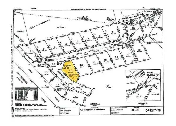 Floorplan of Homely land listing, 15 Willow Bay Place, East Jindabyne NSW 2627