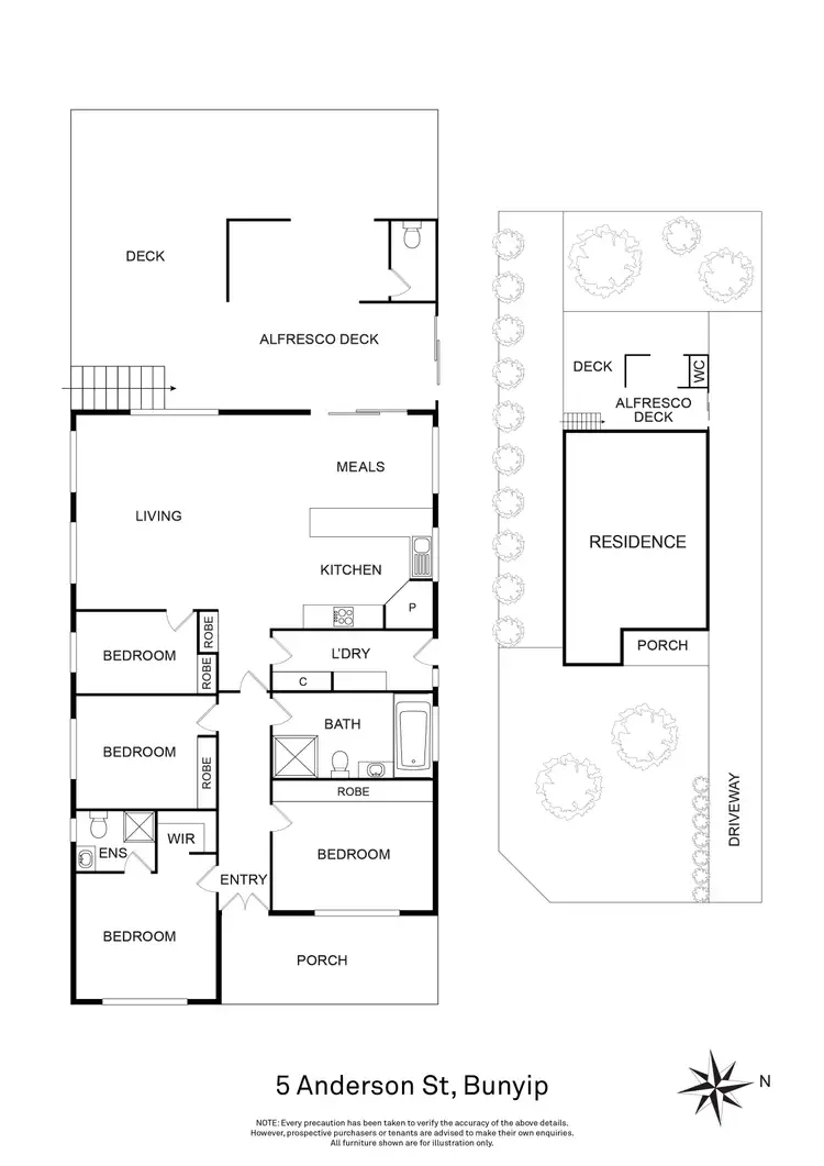 Floorplan of Homely house listing, 5 Anderson Street, Bunyip VIC 3815