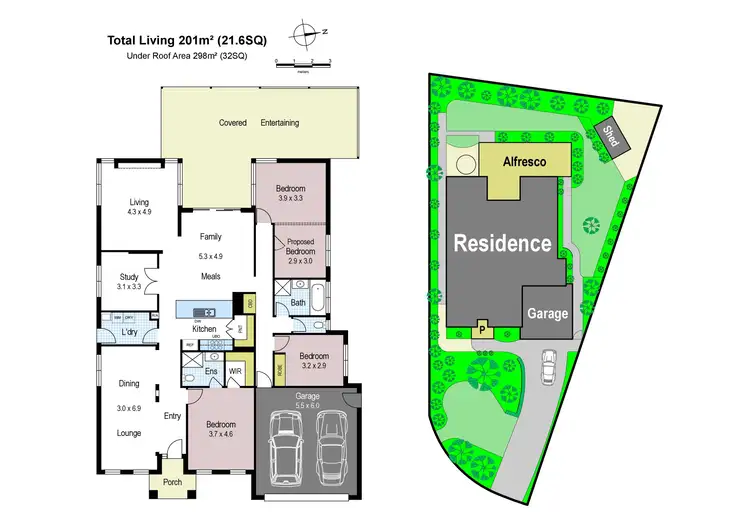 Floorplan of Homely house listing, 6 Grosvenor Court, Warragul VIC 3820