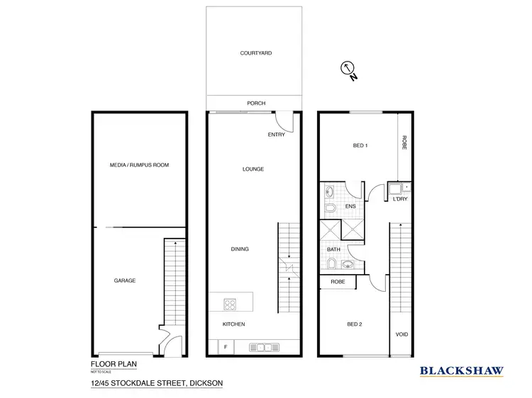 Floorplan of Homely townhouse listing, 12/45 Stockdale Street, Dickson ACT 2602
