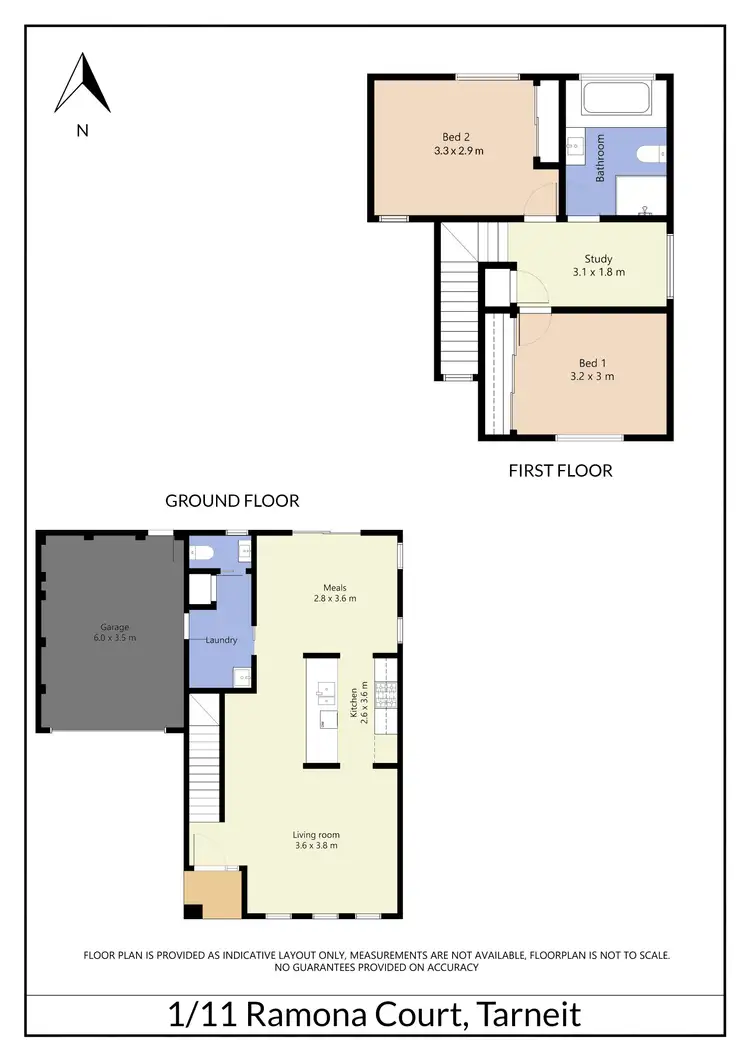 Floorplan of Homely townhouse listing, 1/11 Ramona Court, Tarneit VIC 3029