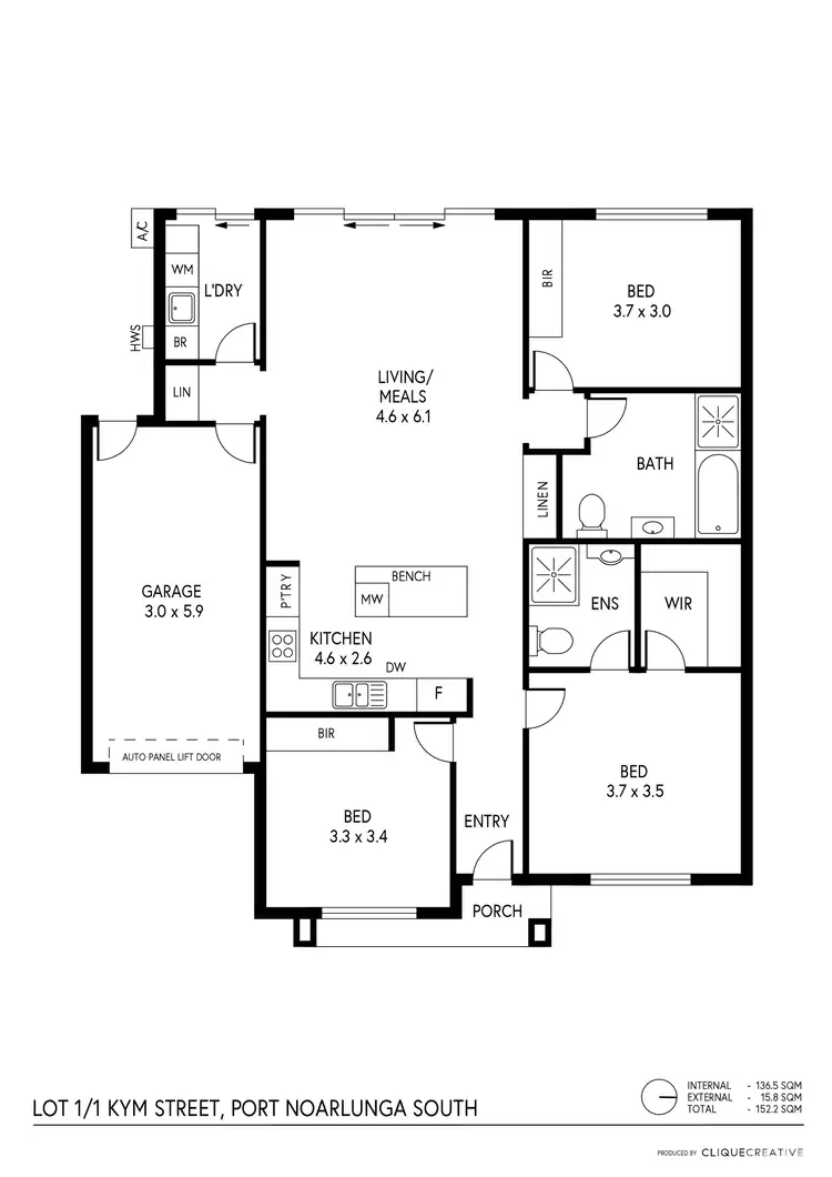 Floorplan of Homely house listing, 1/3 Kym Street, Port Noarlunga South SA 5167