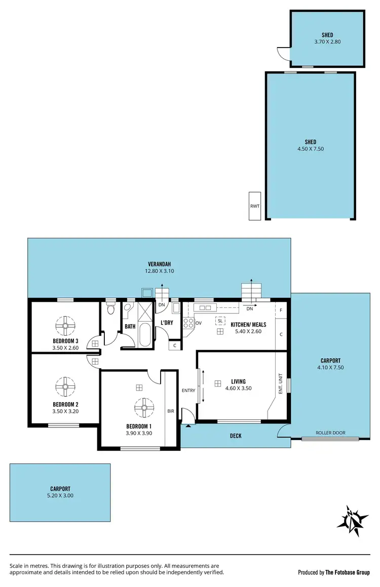 Floorplan of Homely house listing, 39 Paterson Drive, Hackham SA 5163