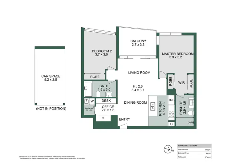 Floorplan of Homely unit listing, 20607/37D Harbour Road, Hamilton QLD 4007