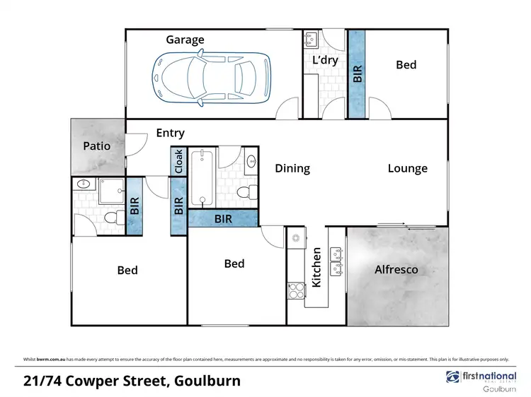 Floorplan of Homely house listing, 21/74 Cowper Street, Goulburn NSW 2580