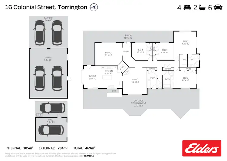 Floorplan of Homely house listing, 16 Colonial Street, Torrington QLD 4350