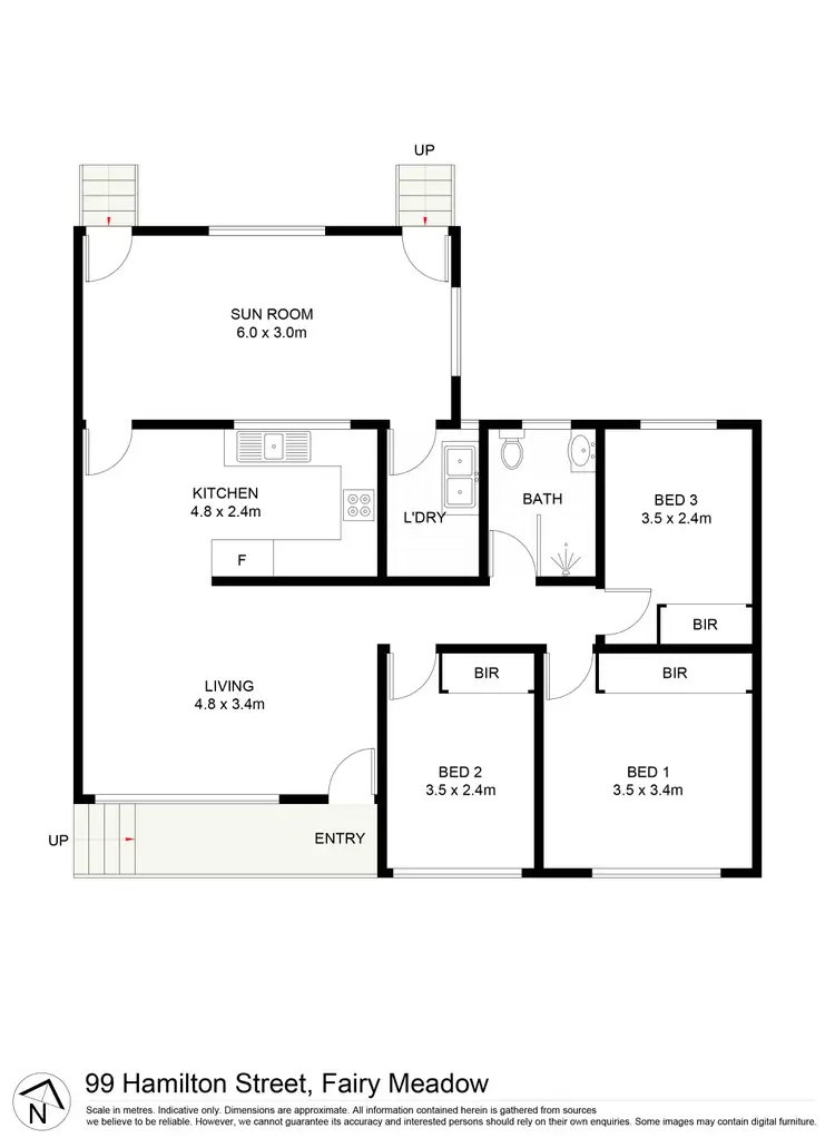 Floorplan of Homely house listing, 99 Hamilton Street, Fairy Meadow NSW 2519