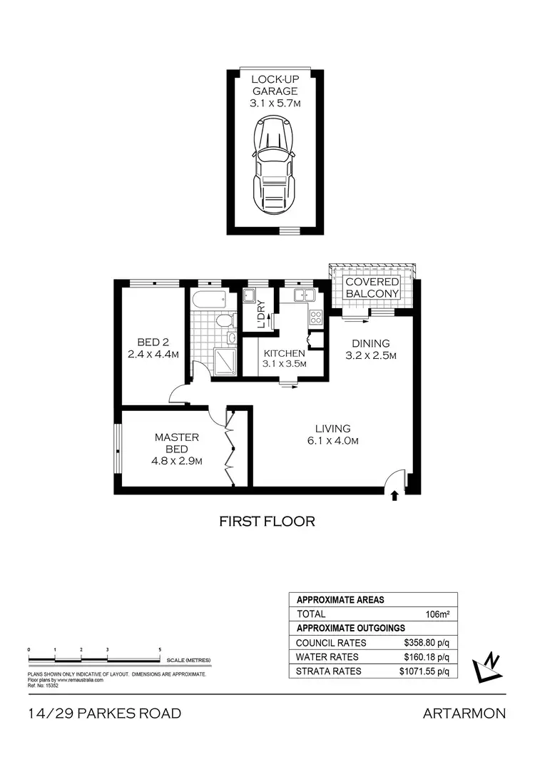 Floorplan of Homely apartment listing, 14/29 Parkes Road, Artarmon NSW 2064