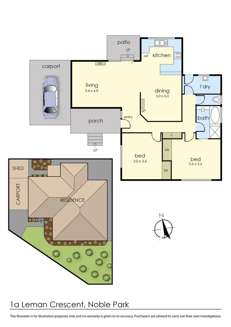 Floorplan of Homely house listing, 1A Leman Crescent, Noble Park VIC 3174