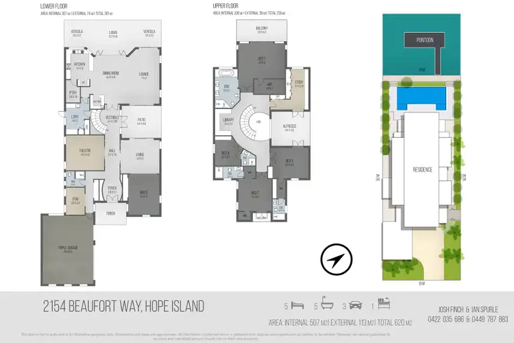 Floorplan of Homely house listing, 2154 Beaufort Way, Hope Island QLD 4212