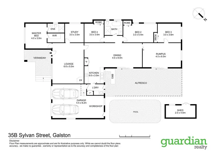 Floorplan of Homely house listing, 35B Sylvan Street, Galston NSW 2159