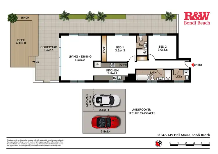 Floorplan of Homely apartment listing, 3/147-149 Hall Street, Bondi Beach NSW 2026