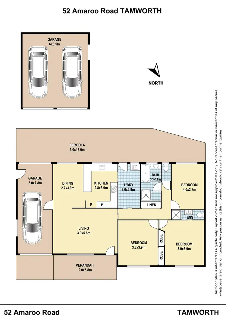 Floorplan of Homely house listing, 52 Amaroo Road, Tamworth NSW 2340