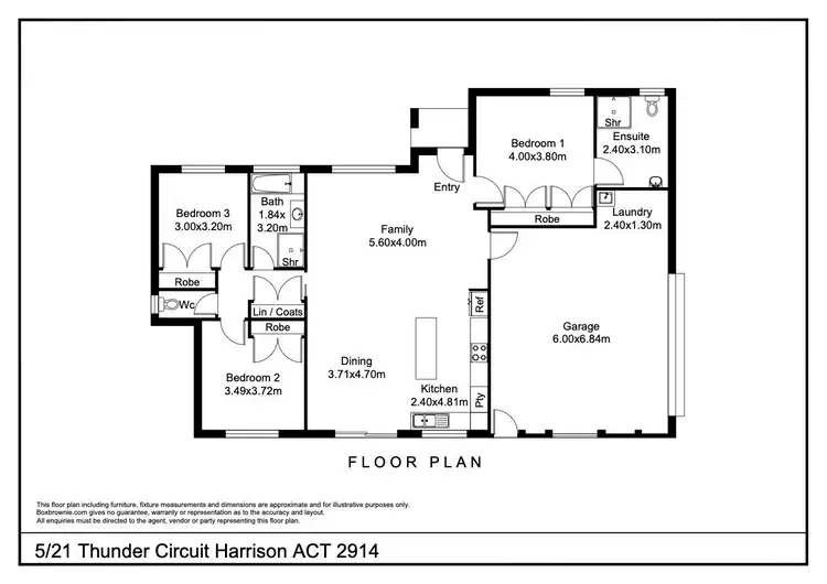 Floorplan of Homely townhouse listing, 5/21 Thunder Circuit, Harrison ACT 2914