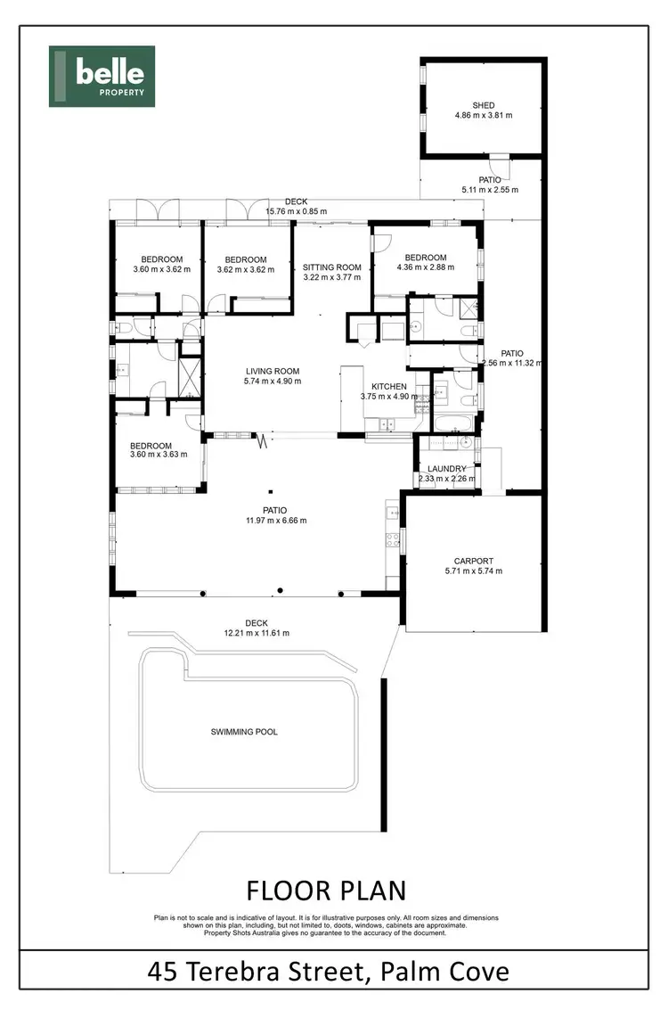 Floorplan of Homely house listing, 45 Terebra Street, Palm Cove QLD 4879
