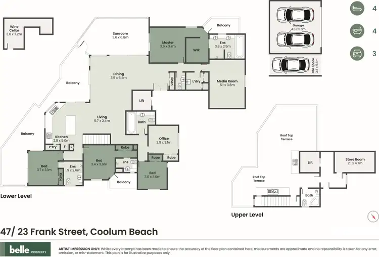 Floorplan of Homely apartment listing, 47/23 Frank Street, Coolum Beach QLD 4573