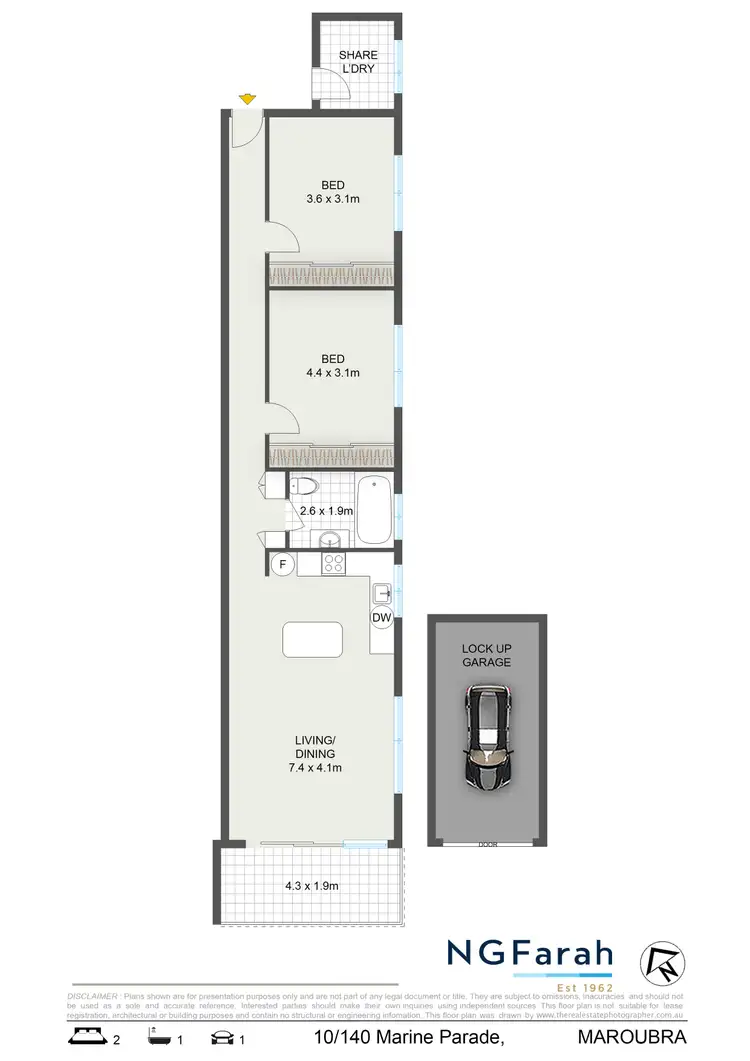 Floorplan of Homely apartment listing, 10/140 Marine Parade, Maroubra NSW 2035