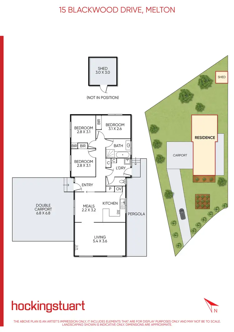 Floorplan of Homely house listing, 15 Blackwood Drive, Melton South VIC 3338