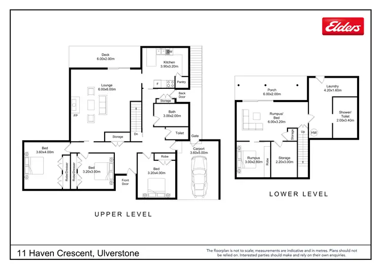 Floorplan of Homely house listing, 11 Haven Crescent, Ulverstone TAS 7315