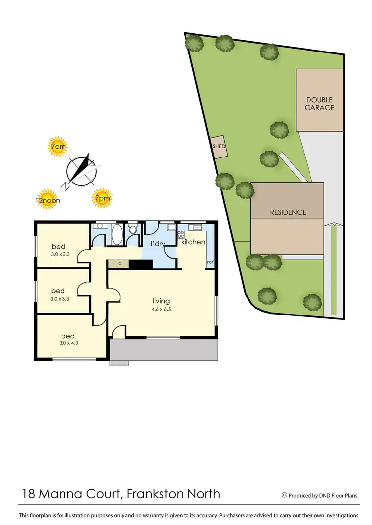 Floorplan of Homely house listing, 18 Manna Court, Frankston North VIC 3200