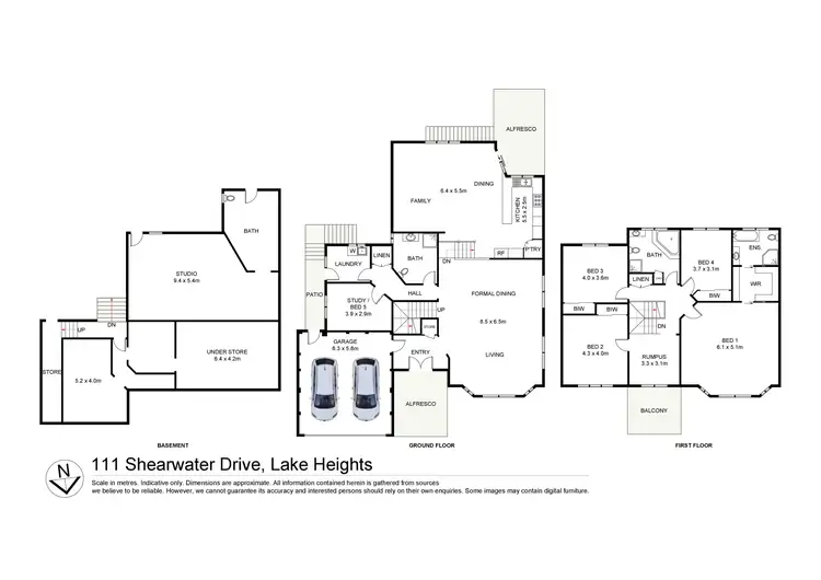 Floorplan of Homely house listing, 111 Shearwater Drive, Lake Heights NSW 2502