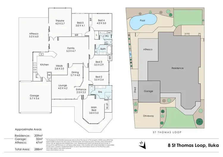 Floorplan of Homely house listing, 8 St Thomas Loop, Iluka WA 6028
