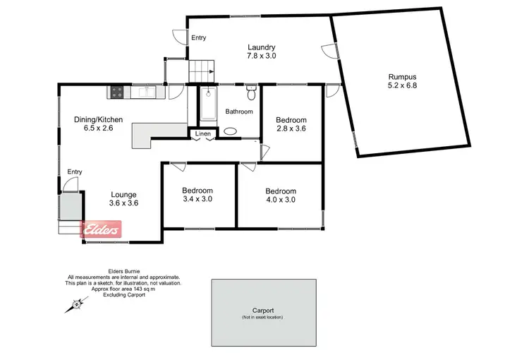 Floorplan of Homely house listing, 4 Woodward Avenue, Hillcrest TAS 7320