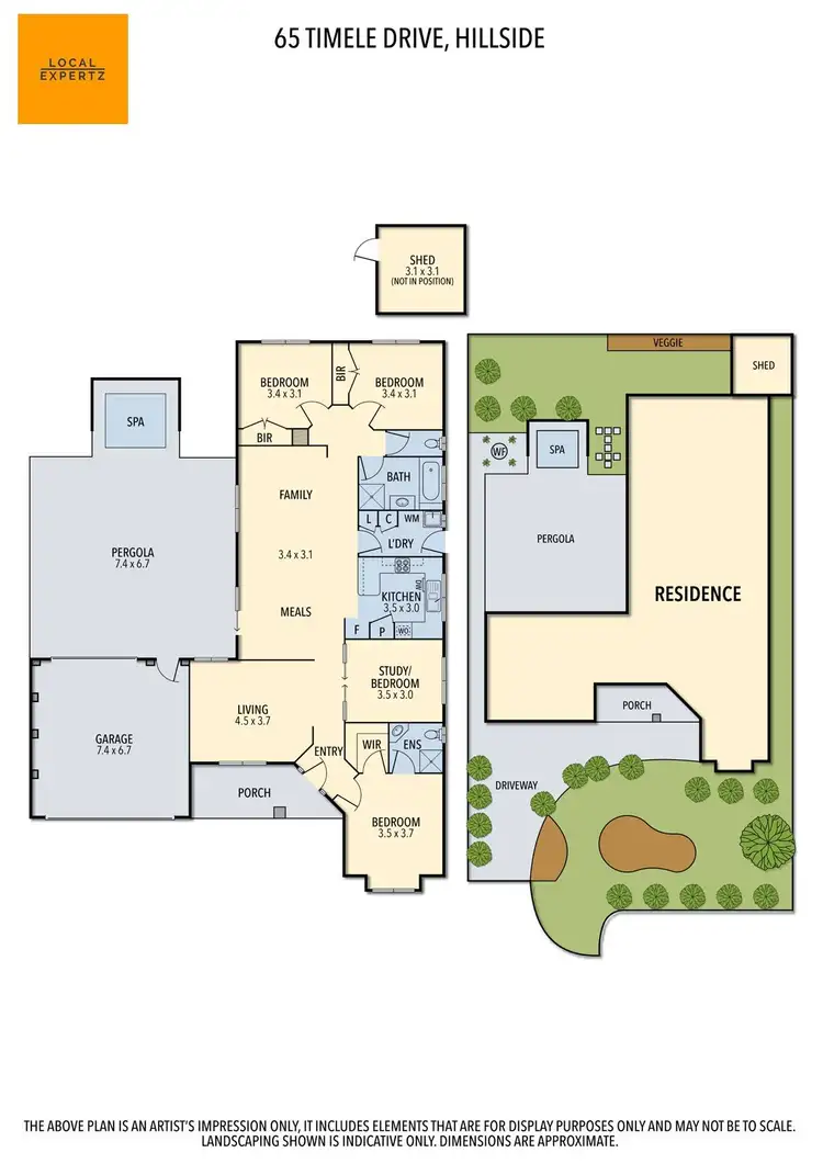 Floorplan of Homely house listing, 65 Timele Drive, Hillside VIC 3037