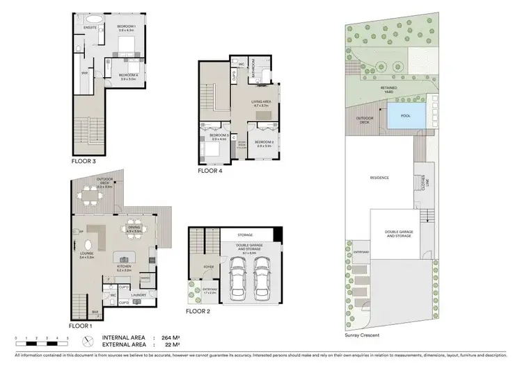 Floorplan of Homely semi-detached listing, 2/16 Sunray Crescent, Lennox Head NSW 2478