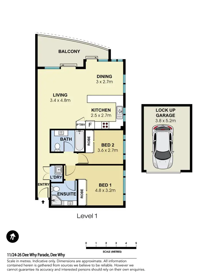 Floorplan of Homely apartment listing, 11/24-26 Dee Why Parade, Dee Why NSW 2099